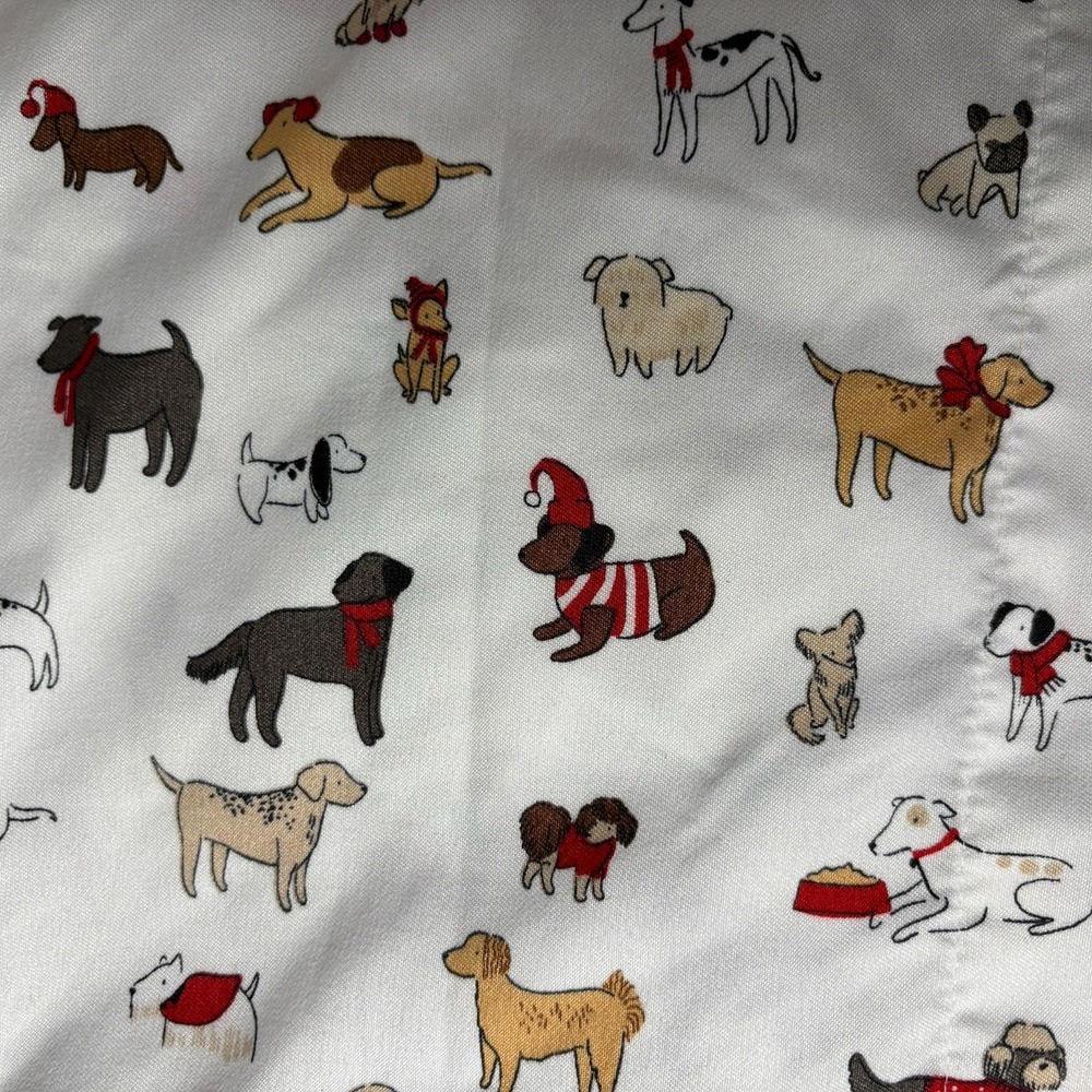 Cuddl Duds Sheets Queen Set Dogs Flat And Fitted Microfiber Extra Soft Holiday